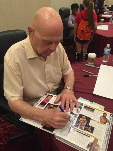 Baron Von Raschke signing my Encyclopedia 