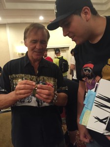 Larry and I admiring his HOF ring