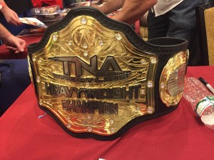 TNA World Heavyweight Championship! That beauty of a title is MASSIVE.