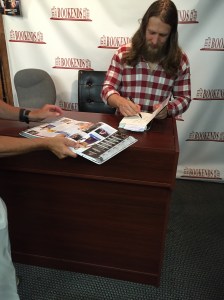 Daniel Bryan signing my stuff 