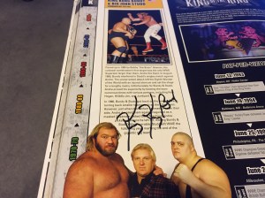 Bundy autograph in "King Kong Bundy & Big John Studd" entry in WWE Encyclopedia, Vol. 2