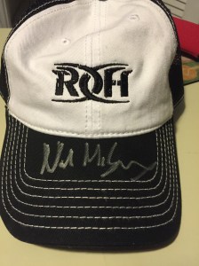Nigel McGuinness autographed trucker hat