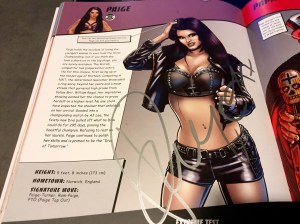 Paige autograph in "WWE Ultimate Superstar Guide" 