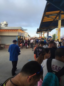 The line to meet Charlotte and Ryback. 