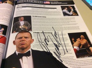 Bob Backlund Encyclopedia autograph