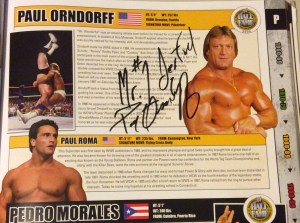 Paul Orndorff autograph, signed "Mr. #1derful Paul Orndorff" 